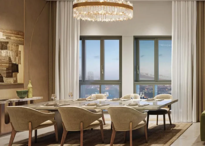 Purva Estrella dining area interior, Andheri West, Mumbai