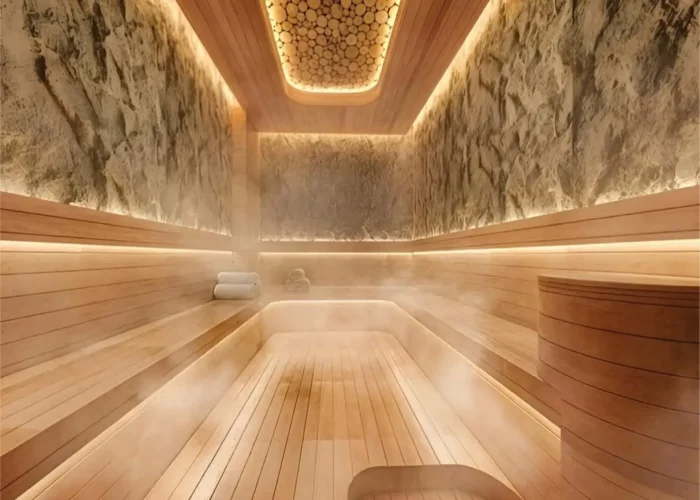 Purva Estrella sauna at the wellness clubhouse, Andheri West