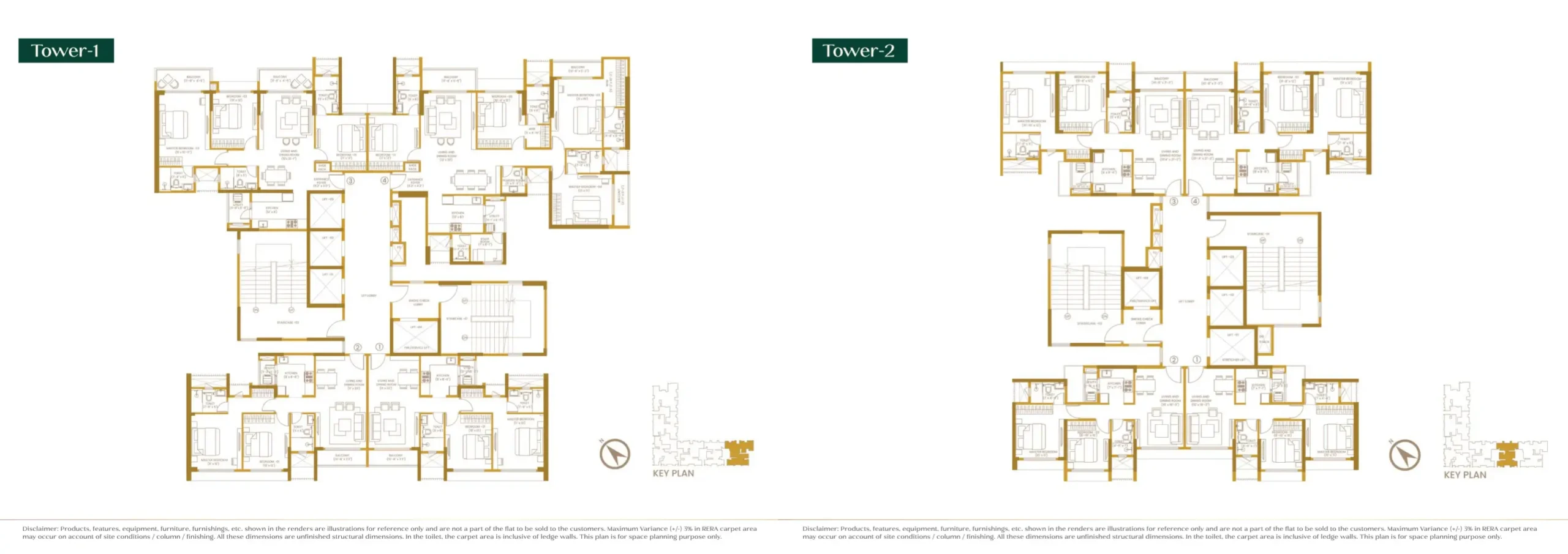 Purva Estrella floor plans, Tower 1 and Tower 2, Andheri West, Mumbai