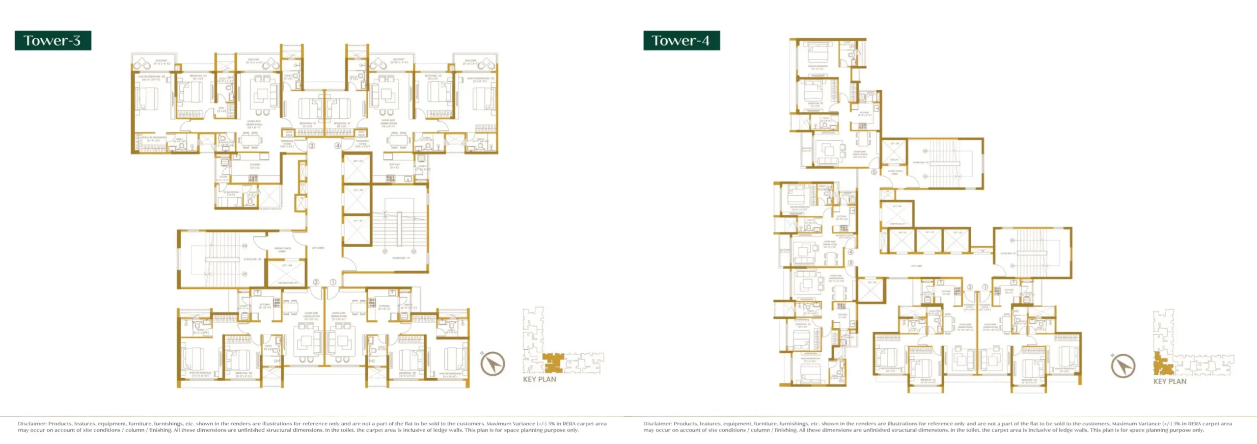Purva Estrella floor plans, Tower 3 and Tower 4, Andheri West, Mumbai